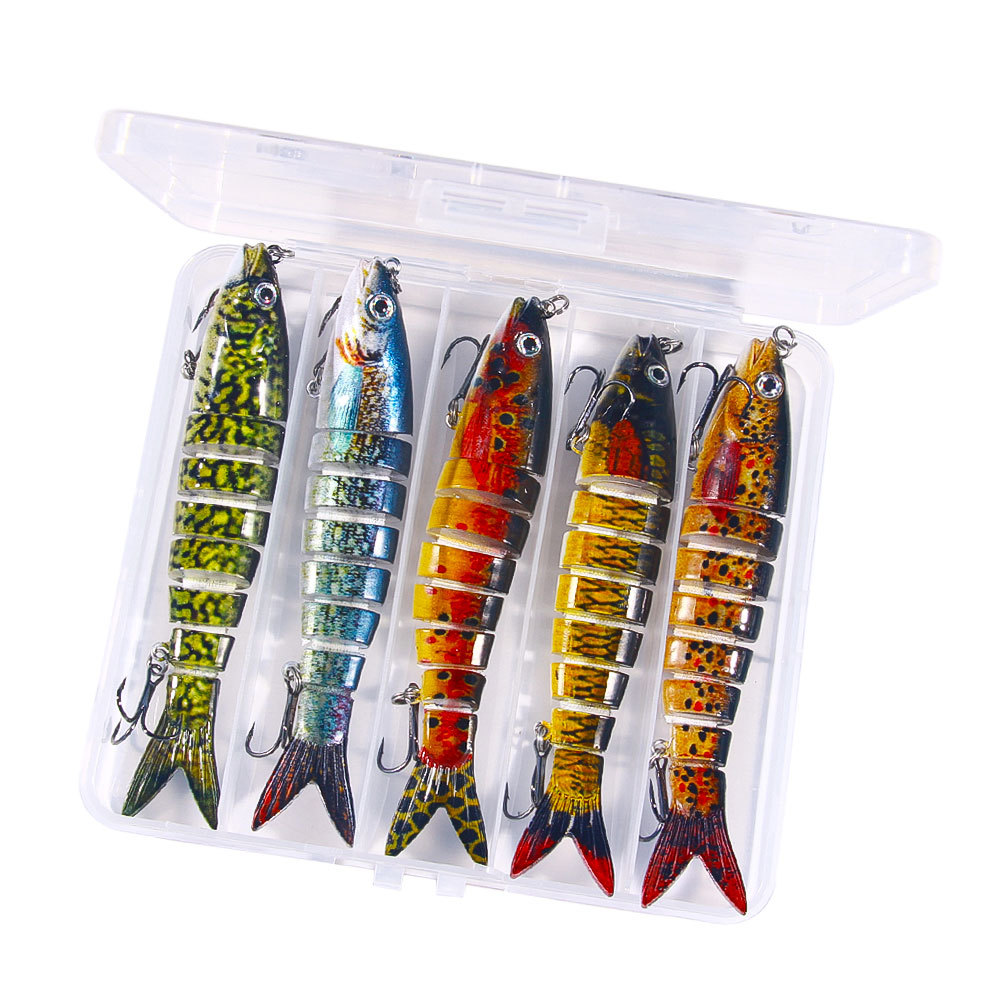 Nuevo Luya cebo multi-Sección de pescado 16 colores 13cm 18g biónico multi-Sección de cebo duro Comercio exterior Luya pesca cebo falso