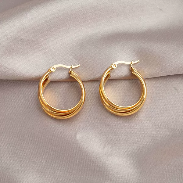 B2-2-196 Wrap around the circle earrings