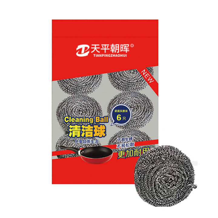 大型スチールワイヤーボールキッチンクリーニングボール家庭用ステンレス鋼ワイヤーボールポットブラシ雑巾スチールワイヤーボールメーカー卸売|undefined