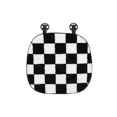 Rain Car Seat Cushion Winter: Seat cushion, seat cover - rabbit-fur-square-cushion-front