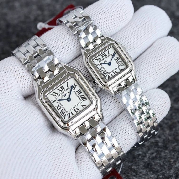 Classic retro square quartz fashionable women's watch stainless…