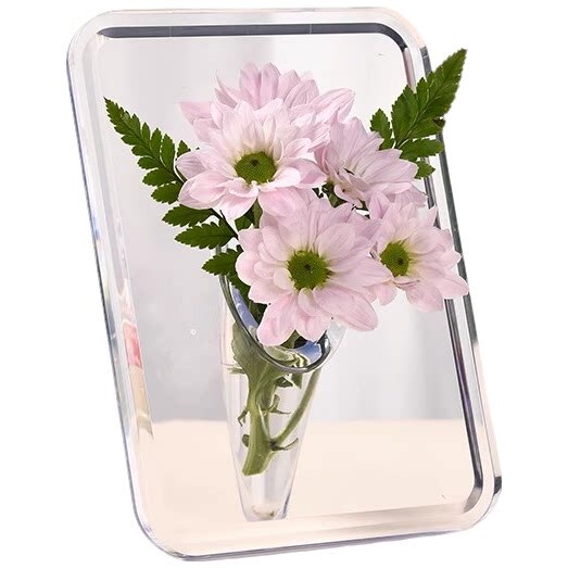 Acrylic transparent photo frame vase ornaments living room flower…