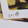 Universal earrings, hypoallergenic earplugs, silver 925 sample, 925 sample silver, wholesale