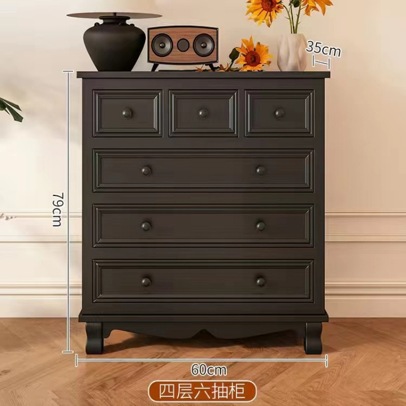 Cinco armarios de madera maciza armario de almacenamiento americano sala de estar dormitorio cabecera de cama pequeño armario de esquina armario de estilo europeo