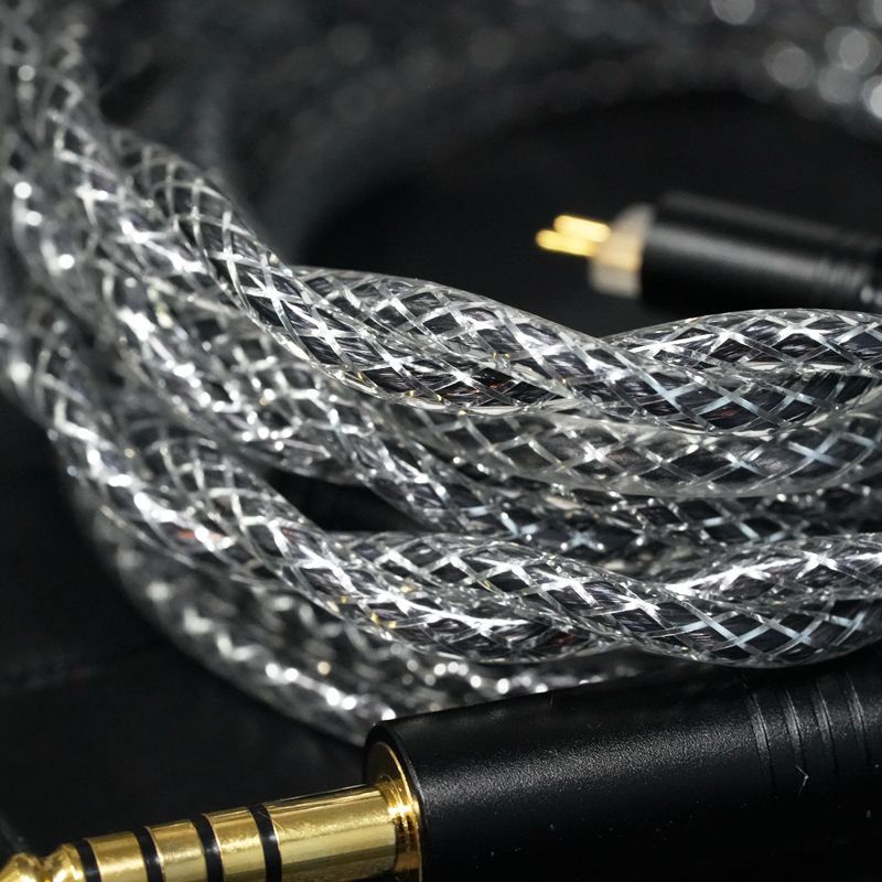 Xinhs2 Core Single Crystal Copper Silver-Plated Palladium Earphone Hifi Upgrade Cable Qdcmmcx Shure Ie900