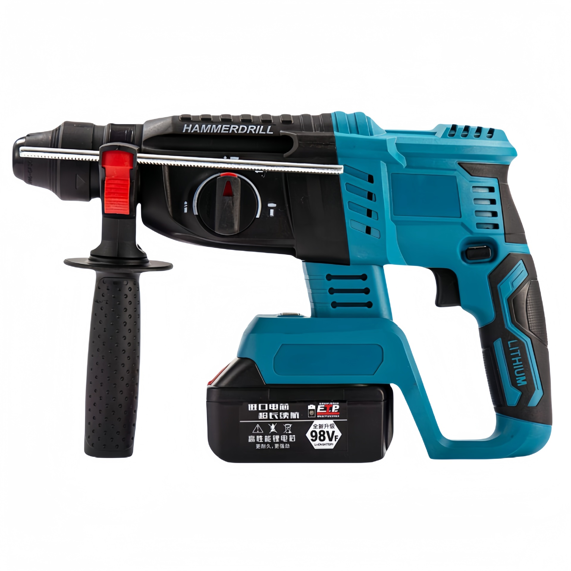 多功能锂电电锤 充电式锂电多功能平钻锤钻削凿三用电镐