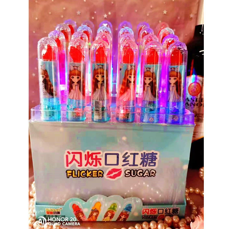 Блестящий помада сахар игрушечный сахар помада стиль сахар играть онлайн красные детские закуски