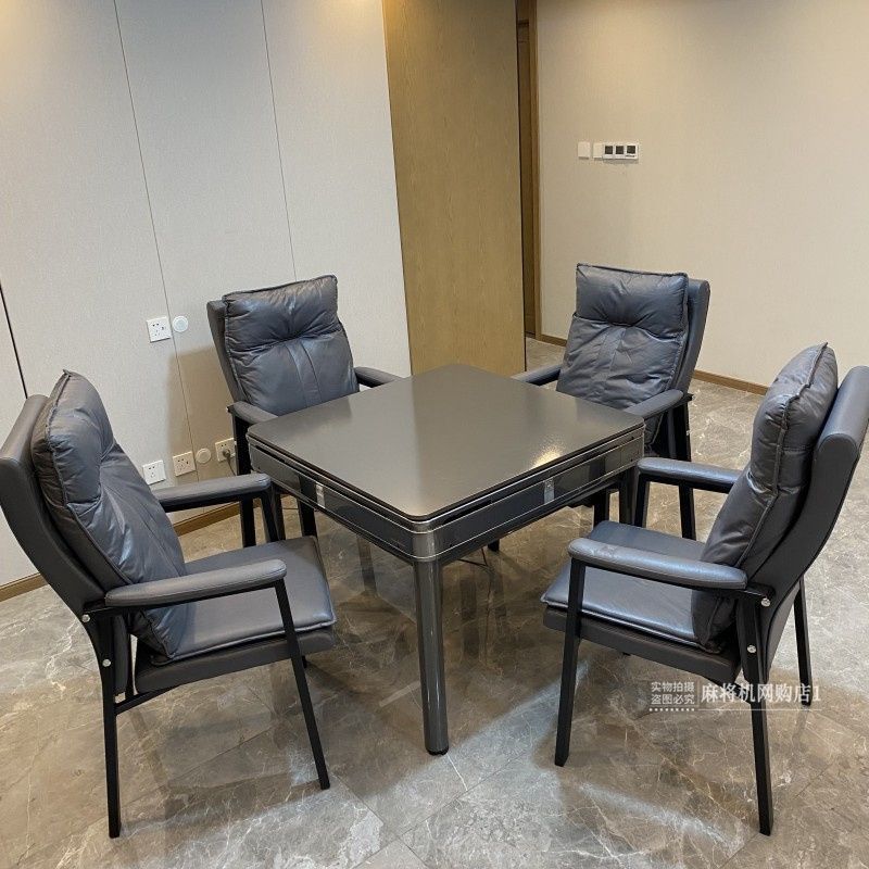 高档静音麻将机全自动餐桌两用棋牌家用可折叠四口机多功能机麻|undefined