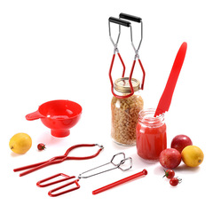 Jam making kitchen tool 6-piece anti-scalding canning pliers set, anti-slip can lifting pliers, can lifter