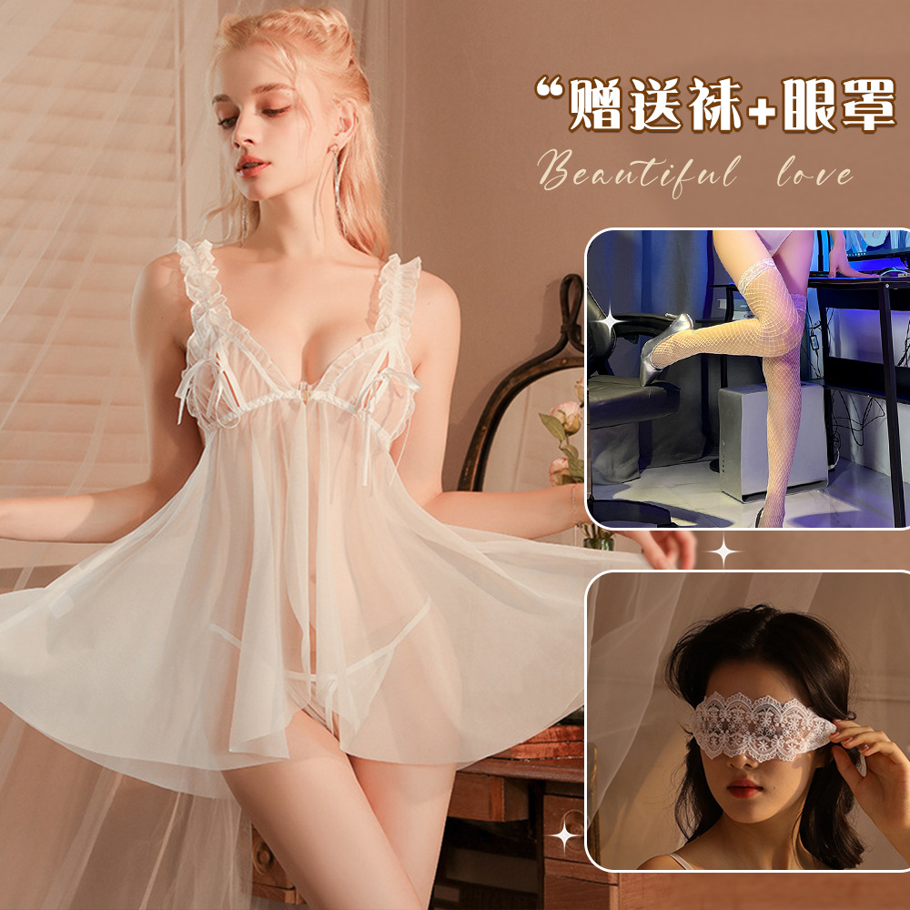 화이트+화이트 망사스타킹+023 화이트