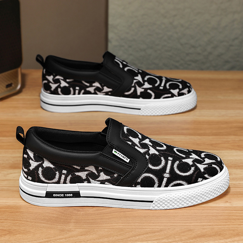 Personalidad de los hombres Primavera y verano Tendencia de corte bajo Zapatos de lona de todo fósforo Casual al aire libre Zapatos perezosos cómodos y transpirables