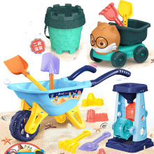 儿童沙滩玩具套装沙滩车大号桶沙漏铲子海边玩沙子挖沙决明子工具