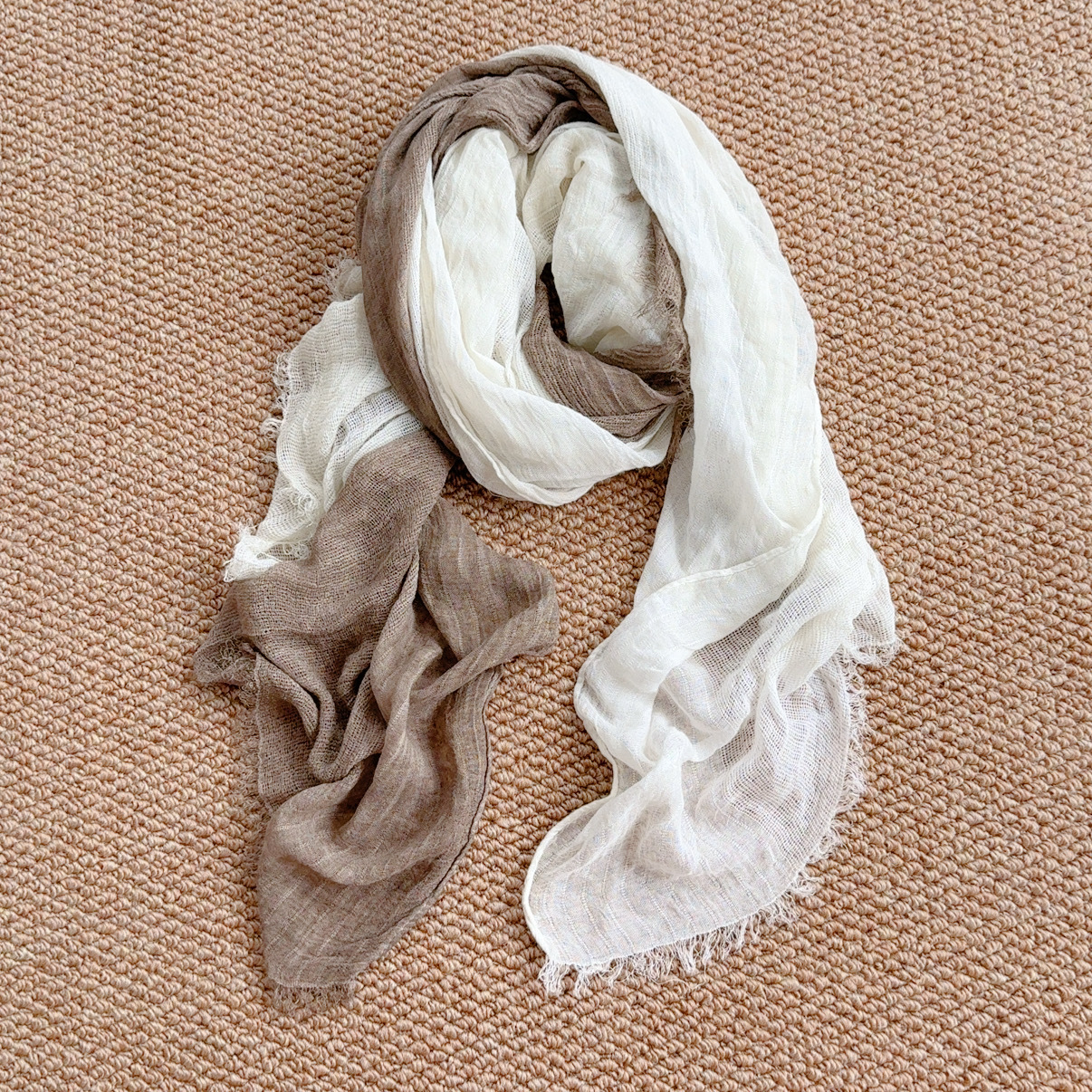 Korean-style solid color rayon patchwork scarf, thin and versatile, suitable for autumn and winter, neck warmer, warm silk scarf, suitable for spring and summer outings, sun protection shawl