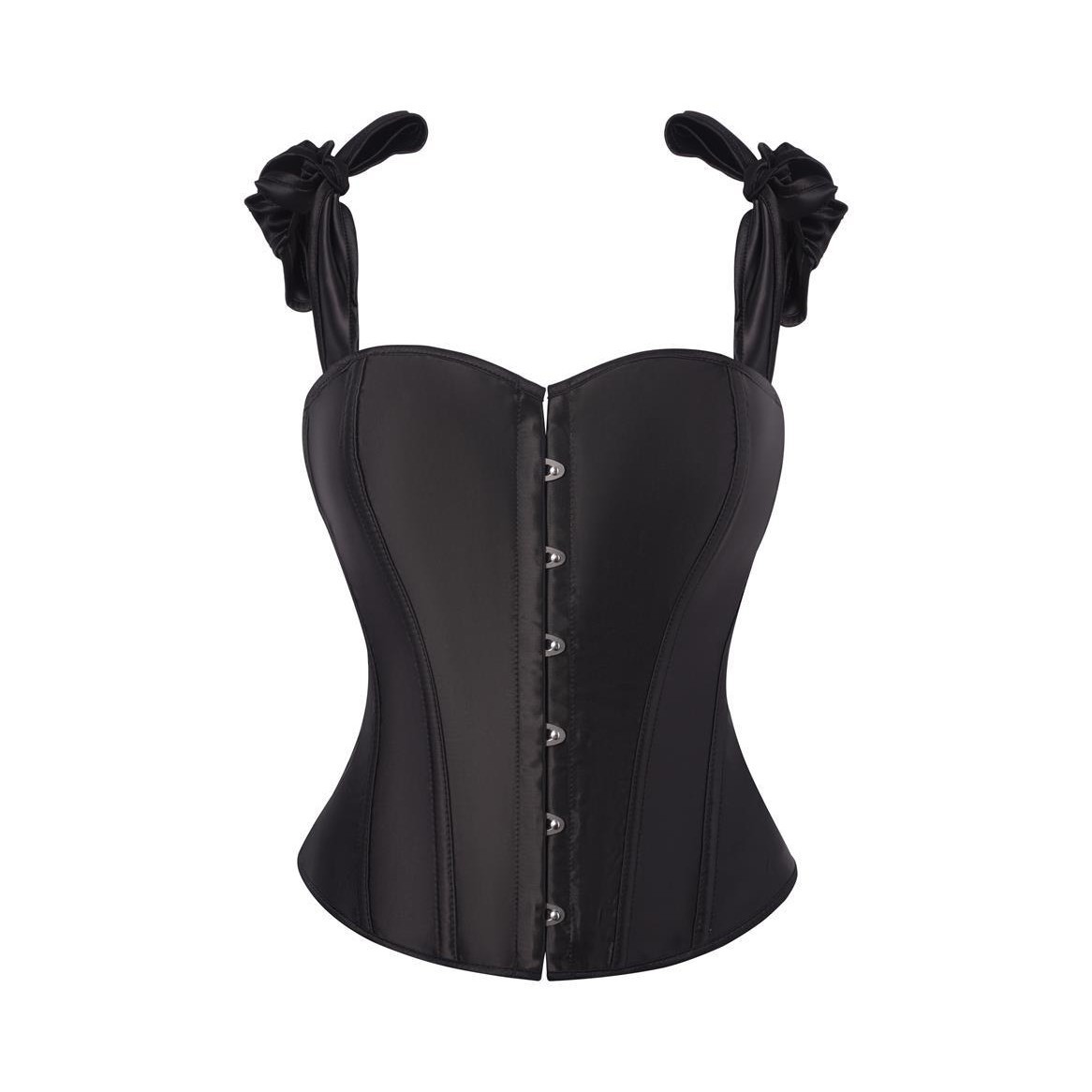 Satín francés de color sólido cinturón de hombro correa de correa de diseño ajustable para el pecho corset hueso de pez chaqueta plástica