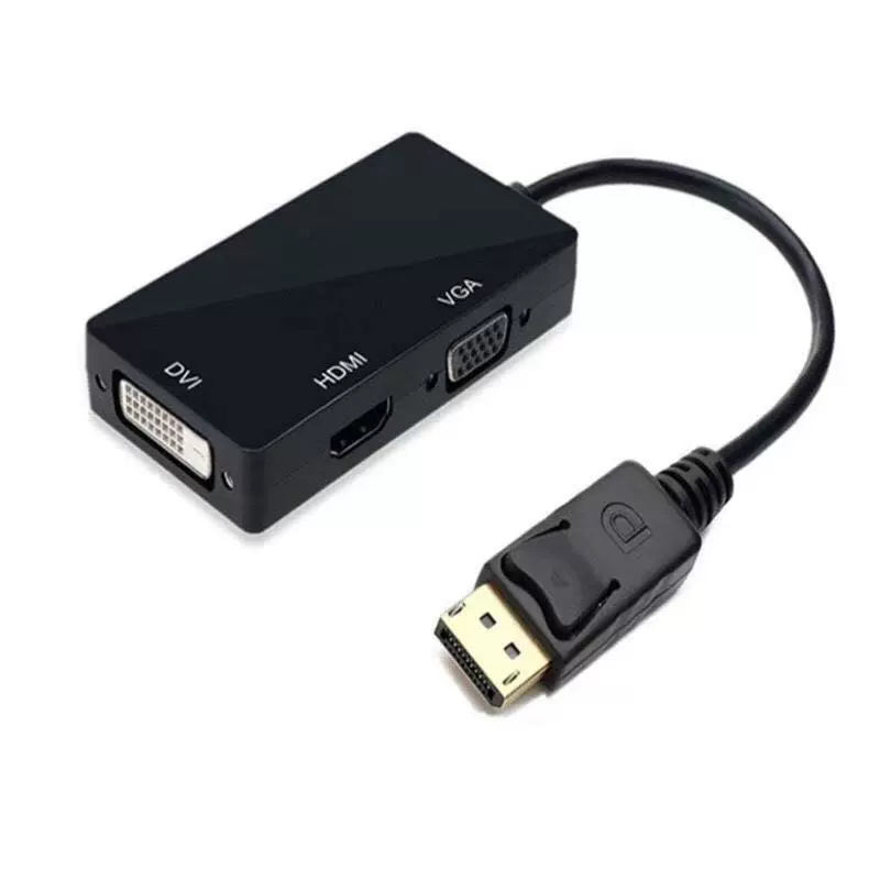 DP to HDMI VGA DVI конвертер три-в-один ноутбук мини молния ротор соединитель кросс-граница фабрика напрямую