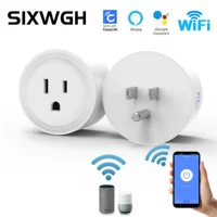 Умная розетка с Wi‑Fi, управление через приложение, таймер, Cozylife поддерживает голосовые колонки Alexa, беспроводная