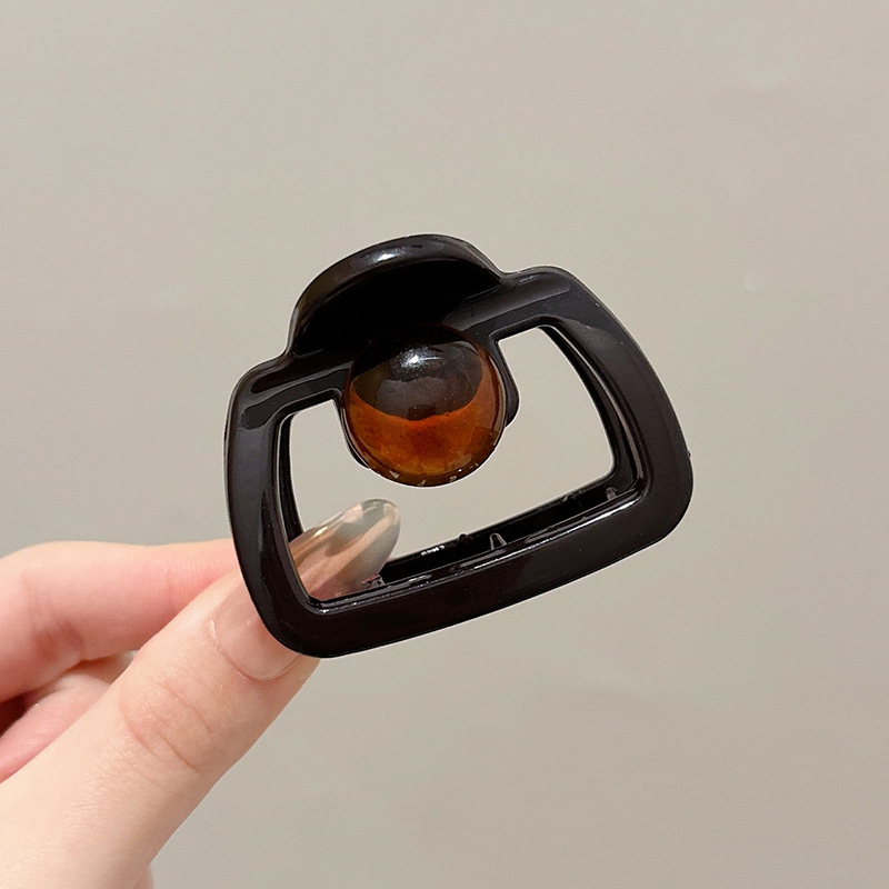 Clip de agarre de botón rojo de Encora para mujer nuevo clip de tiburón de pelo de disco de estilo de alta calidad en la parte posterior de la cabeza horquilla de temperamento