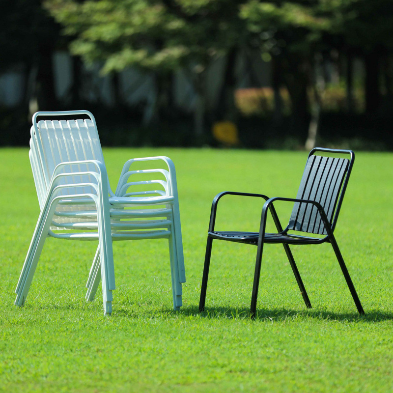 silla al aire libre, silla de comedor confortable, nuevo respaldo, silla plegable, mesa de café y té, combinación de patio