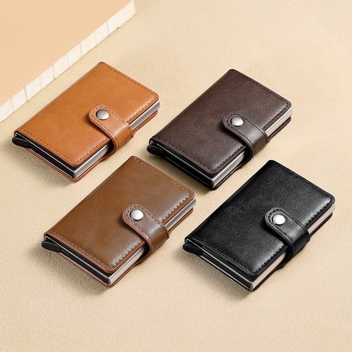Cross-border exclusive new metal automatic pop-up card holder for men and women, card holder, card holder, card box, high-looking and simple