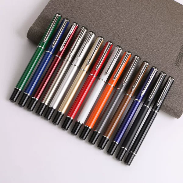 Spot Metal Signature Pen Black Orb Pen Business Gel Pen Advertising Gift Pen Can Be Engraved with Customized Logo