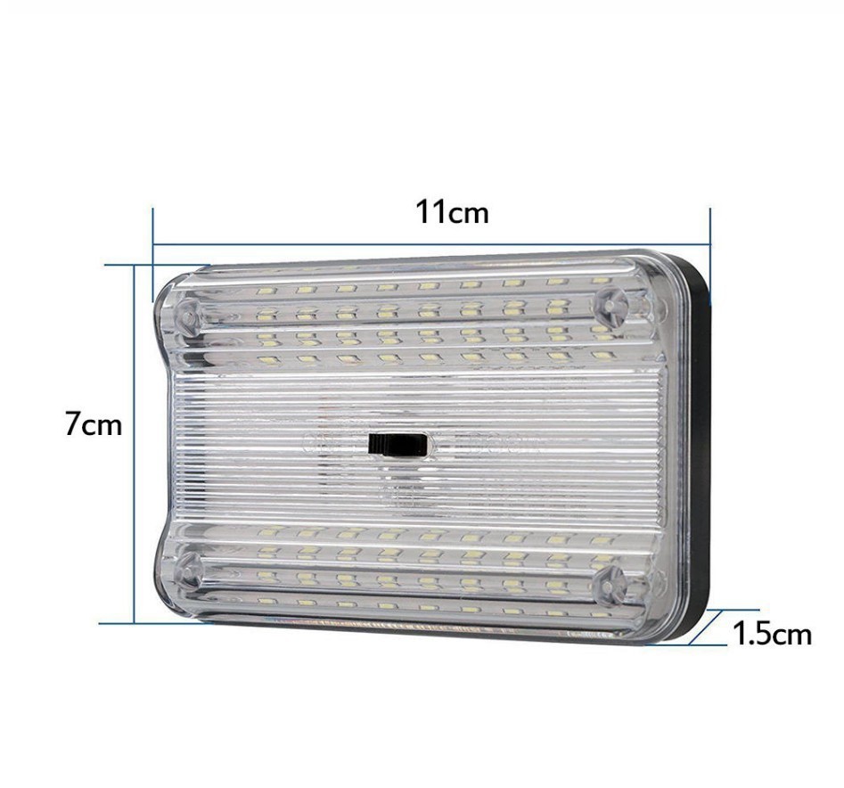 Car LED indoor roof light car rectangular indoor patch light with switch GT-699 roof light