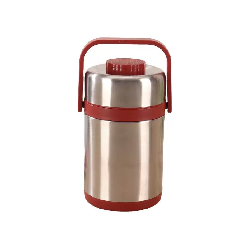 Fiambrera de aislamiento 304 barril de aislamiento de tres capas de acero inoxidable, olla de elevación sellada en capas de tres compartillas, soporte personalizado de gran capacidad