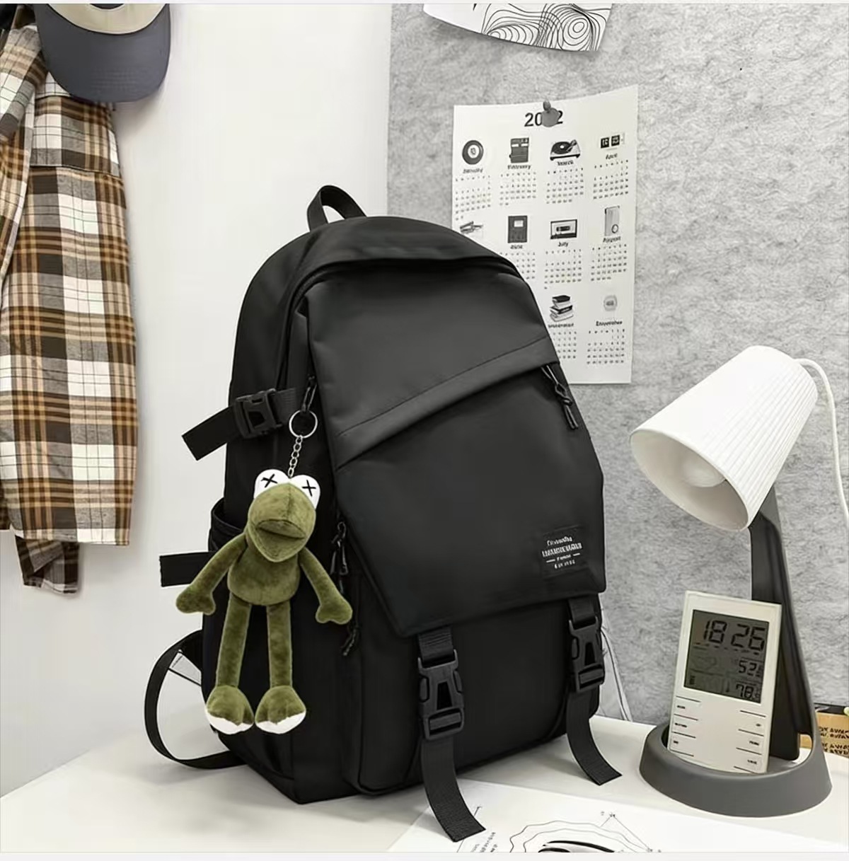 Mochila ins para hombre mochila de viaje de ocio de gran capacidad simple y versátil para mujer estudiante de secundaria