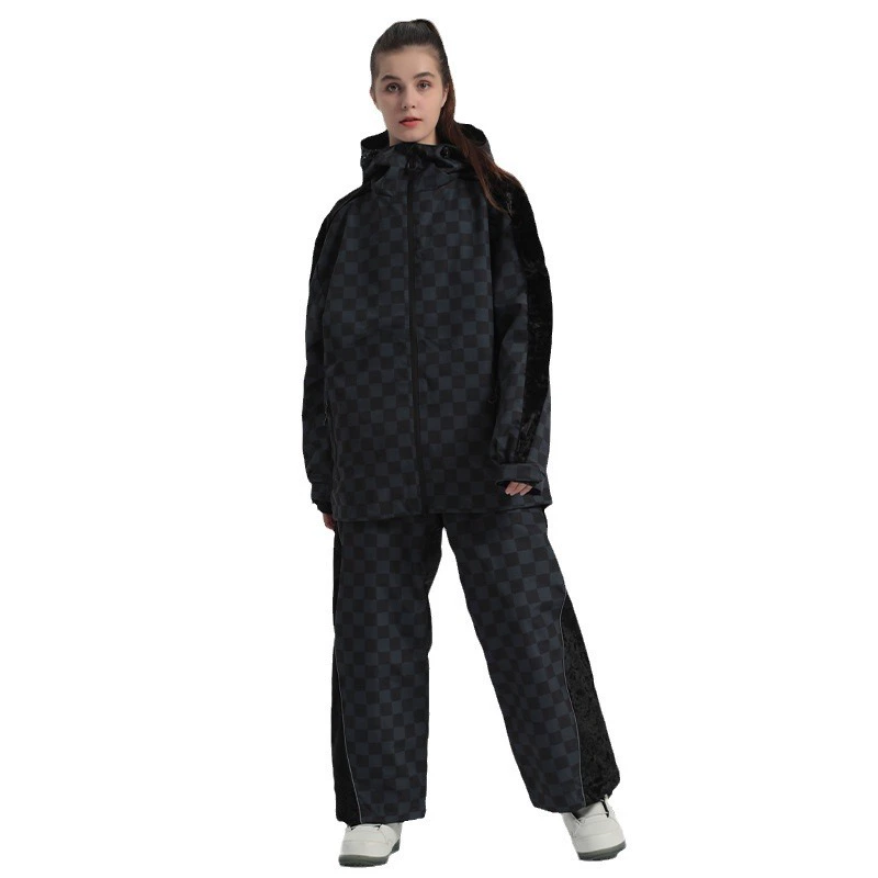Winter ski ski suit, travel windproof keep warm waterproof breathable wear-resistant set