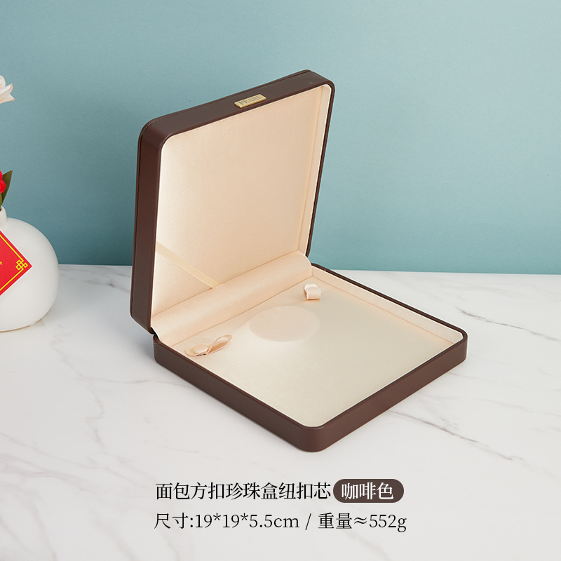 フルシルク PU レザージュエリーボックスジュエリー包装ボックスリングボックスブレスレットネックレスジュエリーボックスブレスレット収納ボックス
