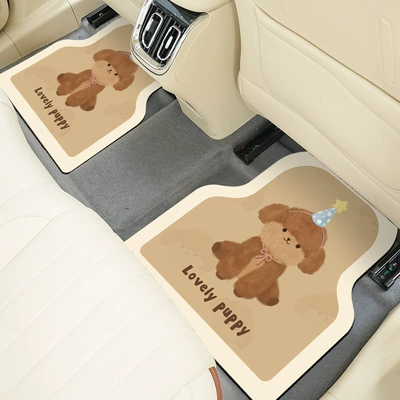 Car Carpet, Floor Mats, Soft Diatom Mud - christmas-dog-48645cm