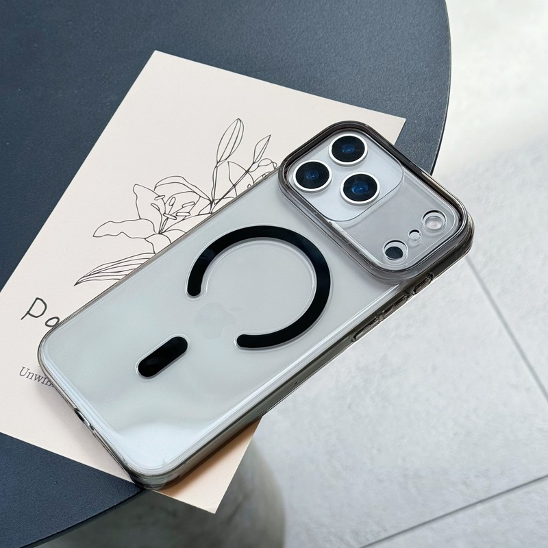 适用iPhone17Promax透明磁吸手机壳苹果17Air精孔PC硬壳全包17Pro|undefined
