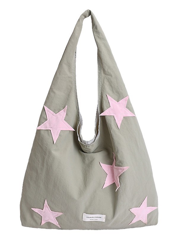 Bolsas coreanas de nicho nuevo chaleco de estrellas de nylon simple bolsas de compras bolsas de gran capacidad bolsas portátiles de mujer