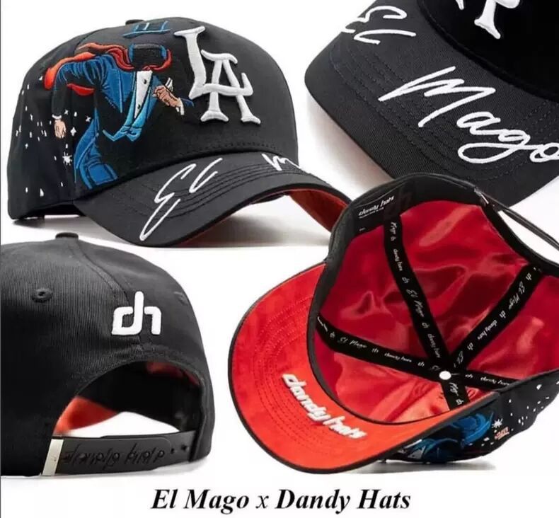 Aliexpress spot Dandy letras bordadas ajustables gorra de boca de pato borde curvo con taladro gorra de béisbol