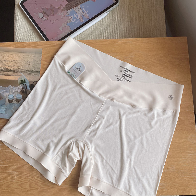Pregnant Women's Safety Pants Anti-light Leggings Underwear Two-in-One Shorts Summer Thin Breathable Low Waist Boxers for Women