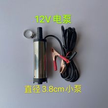 抽柴油3.8厘米小型电动抽油泵通用纯铜芯12v24v电动自吸小柴油泵