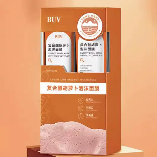 In-Stock Buv Complex Acid Carrot Foam Mask for Hydrating, Moisturizing, and Improving Rough Skin Texture