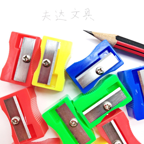 Manufacturer supplies plastic rectangular pencil sharpener student supplies small square pencil sharpener mini pencil sharpener