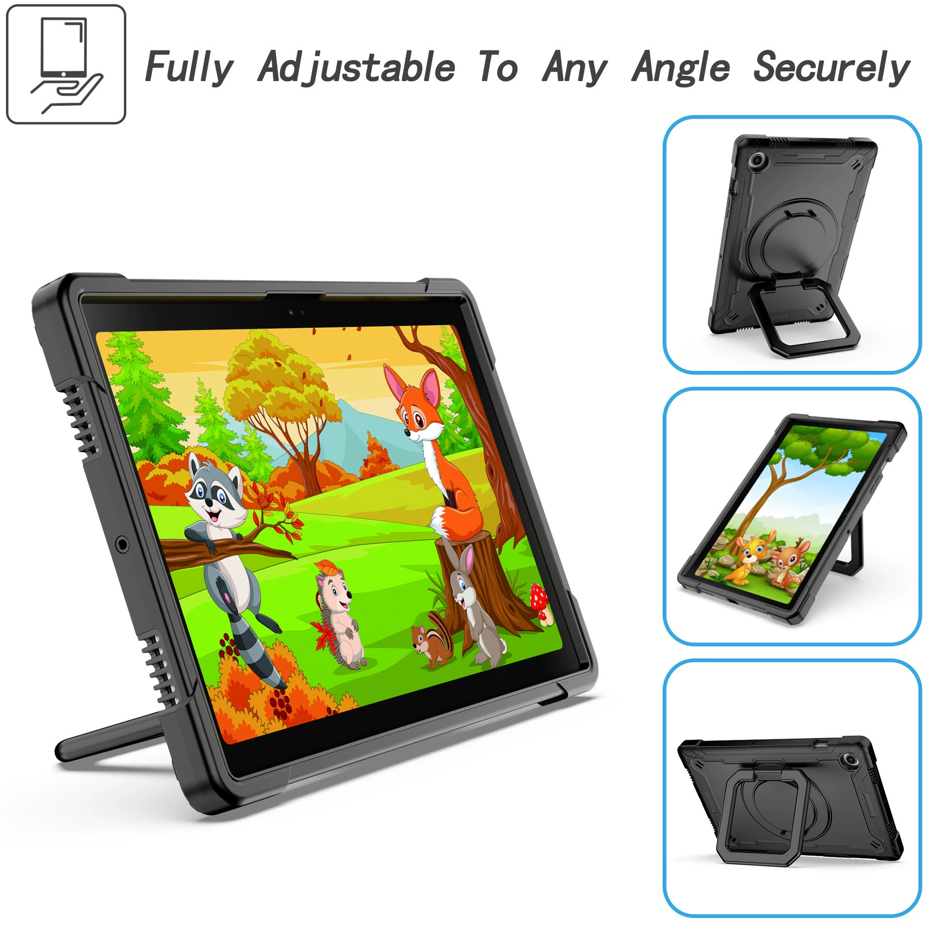 Чехол для планшета TAB A8 SM‑X200, подходит для SM‑X205 10,5", поворотная подставка, защитный чехол