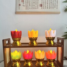 厂家跨境货源莲花灯led仿真发光电子蜡烛泰国现货批发供应candle