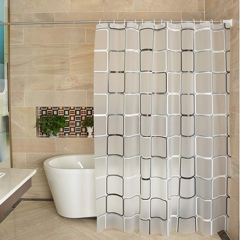 Spot wholesale PEVA shower curtain hanging curtain modern simple large square shower curtain shower curtain bathroom curtain partition curtain set Spot wholesale PEVA shower curtain hanging curtain modern simple large square shower curtain shower curtain bathroom curtain partition curtain set