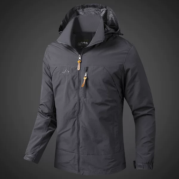 Cross-Border European and American Fashion Outdoor Casual Waterproof Jacket with Detachable Breathable Lightweight Windbreaker Customization