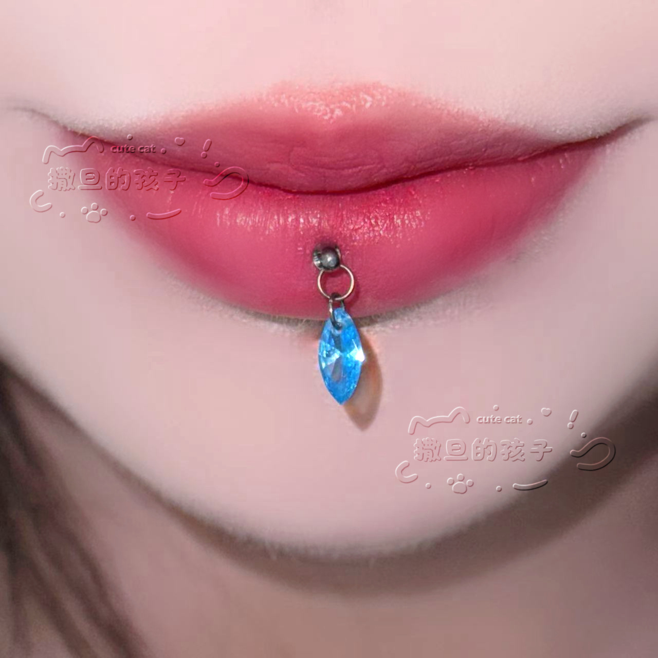 Satan's Child Dream Traveler F136 Titanium Lip Piercing Labret Stud Lip Ring Ear Bone Piercing detail image 8
