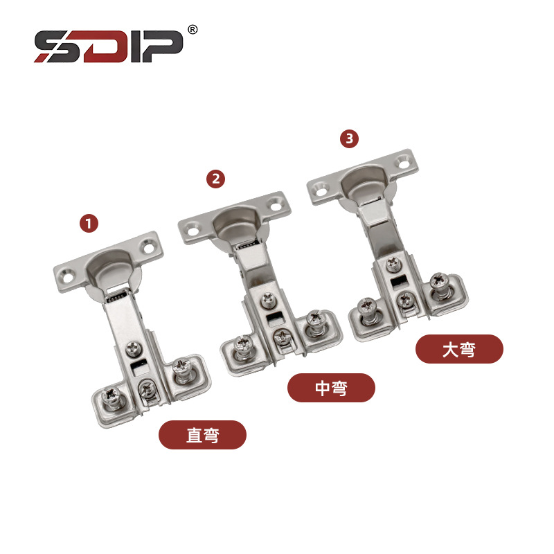 Alta calidad, alta calidad cierre automático y puerta de gabinete de muebles oculta accesorios de hardware bisagras