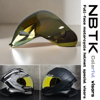 Sun Visor Electroplated Aurora Goggles | Dəbilqə (Kaska) aksesuarları - day-and-night-universal-aurora-gold-long-lenses