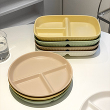 陶瓷日式分格盤兒童分餐盤早餐盤子創意分隔餐盤家用減脂減肥定量
