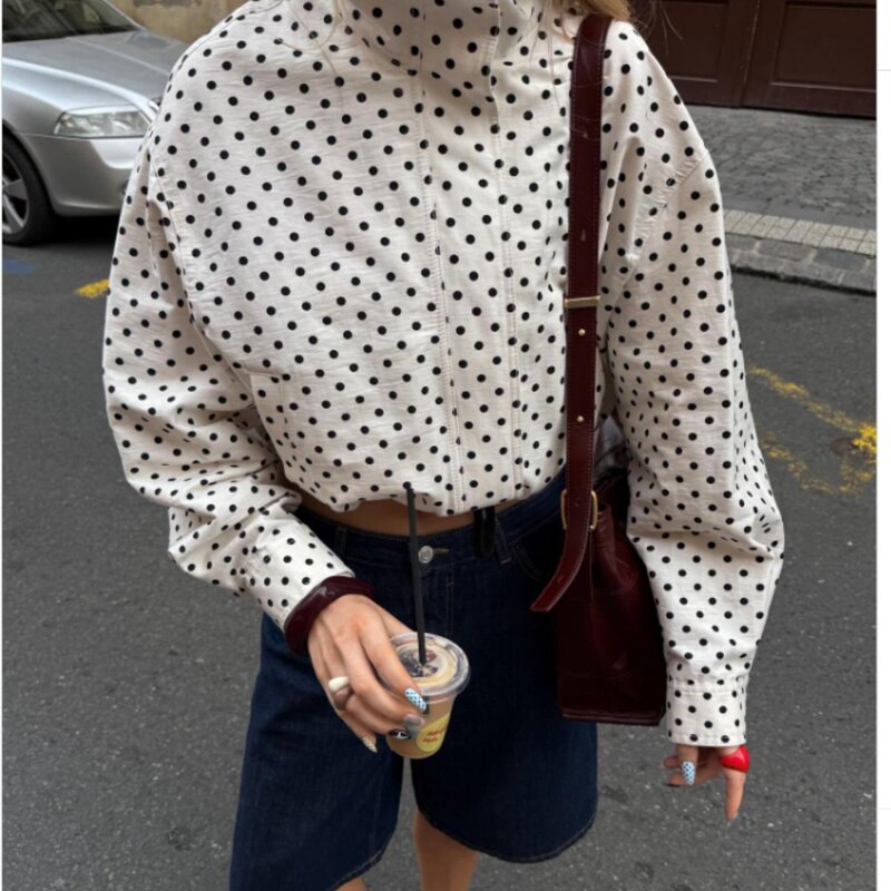 Wholesale Foreign Trade 2025 Spring European and American Style Women's Casual Loose Long-Sleeve Seersucker Jacket, Versatile and Lightweight