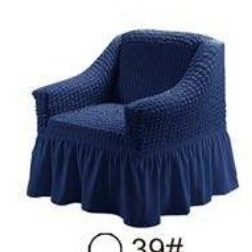 Cubresofá Seersucker universal, de poliéster elástico con falda, decoración para todas las estaciones, venta directa de fábrica.