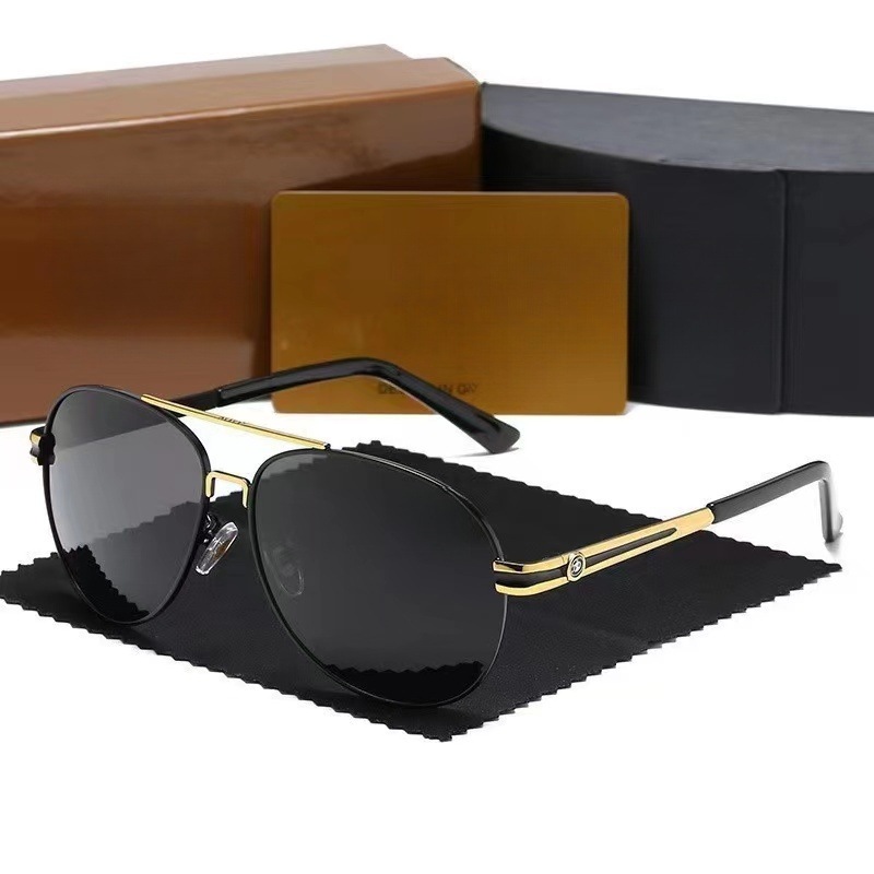 Gafas de Sol Polarizadas para Hombre, Diseño Moderno y Redondo, Gafas de Aviador para Conducir, Modelo 5518, Dropshipping