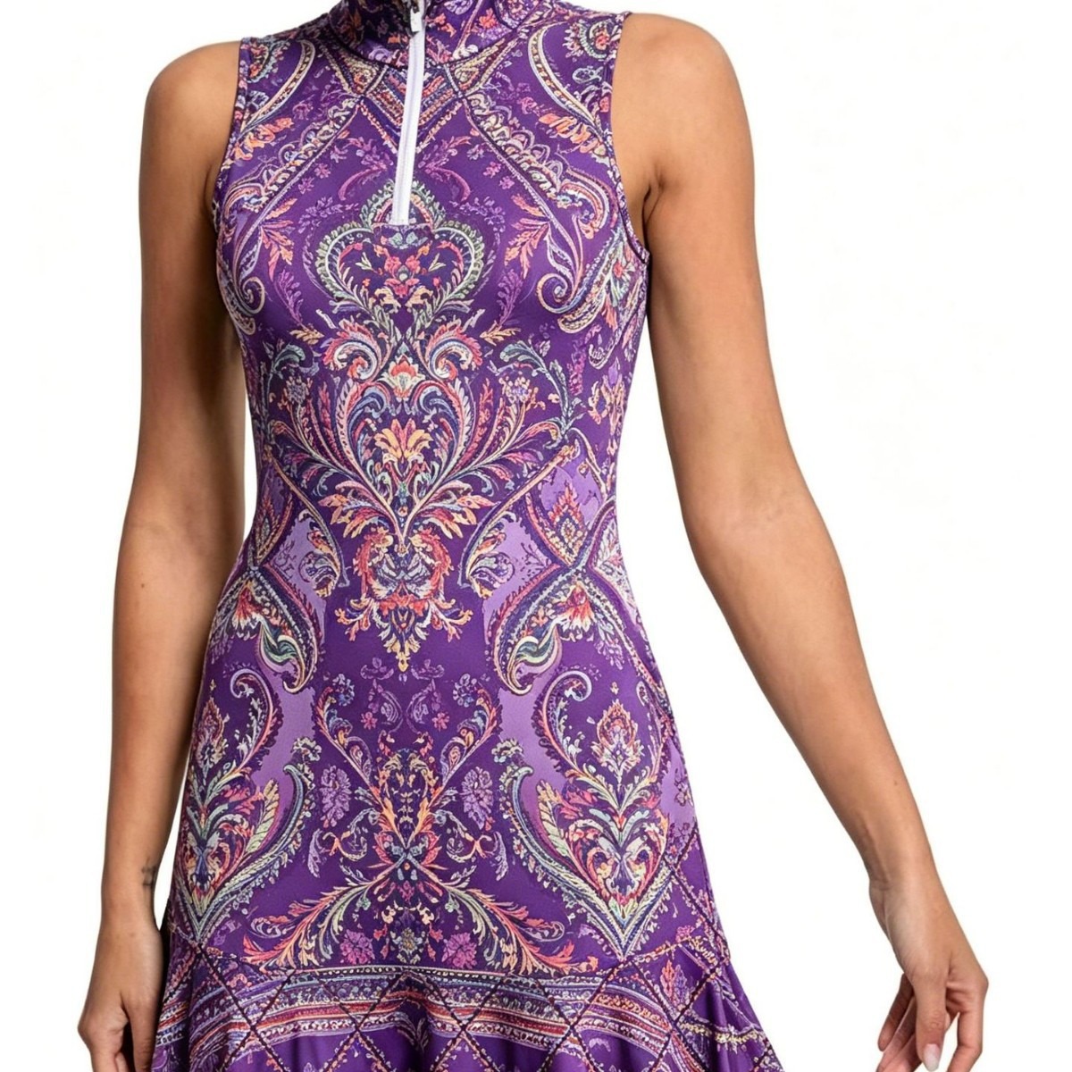 Foreign Trade Golf Skirt Outfit 3D Printed Sleeveless Sports Training Wear Summer 3D Printed Cross-Border Source