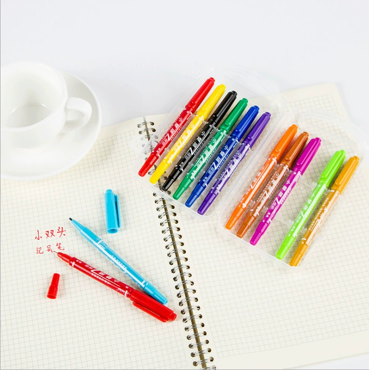 Прямая поставка с фабрики Le Tu 120 Красный Синий Черный трехцветный маленький двойной маркер ручка Gouxie Студенческая кисть стилус